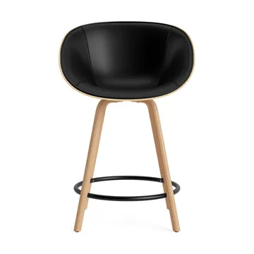 Mat Bar Armchair karmstol  fremsidepolstring 65 cm - Ultra 41599-hemp-beech-black steel - Normann Copenhagen