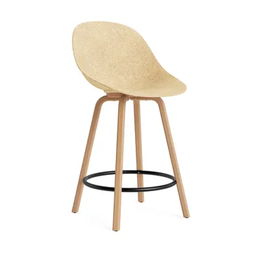 Mat Bar Chair barstol 65 cm - Hemp-beech-black steel - Normann Copenhagen