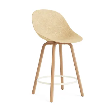 Mat Bar Chair barstol 65 cm - Hemp-beech-cream steel - Normann Copenhagen