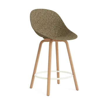 Mat Bar Chair barstol 65 cm - Seaweed-beech-cream steel - Normann Copenhagen