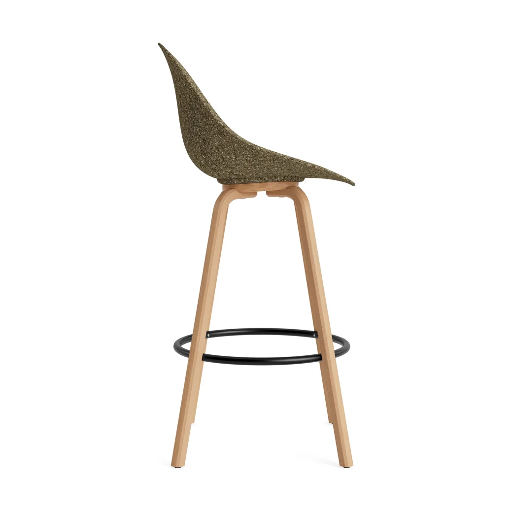 Mat Bar Chair barstol 75 cm, Seaweed-beech-black steel Normann Copenhagen