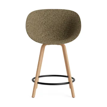 Mat barstol 65 cm - Seaweed-beech-black steel - Normann Copenhagen