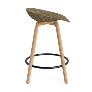 Mat Barstool barstol 65 cm - Seaweed-beech-black steel - Normann Copenhagen