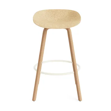 Mat Barstool barstol 75 cm - Hemp-beech-cream steel - Normann Copenhagen