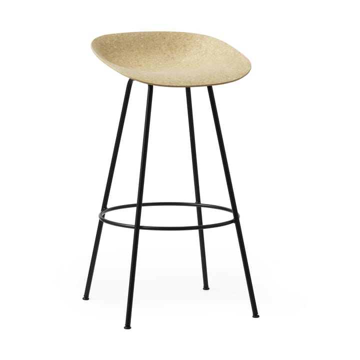 Mat Barstool barstol 75 cm, Hemp-black steel Normann Copenhagen