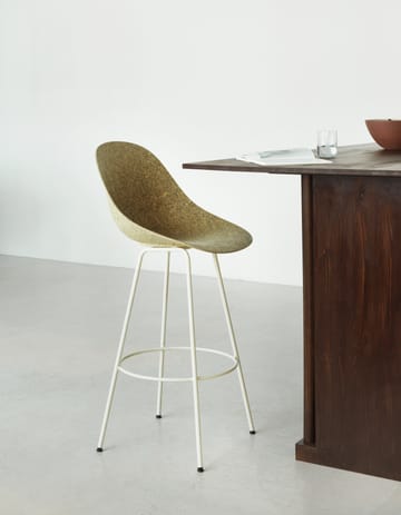 Mat Barstool barstol 75 cm - Seaweed-cream steel - Normann Copenhagen