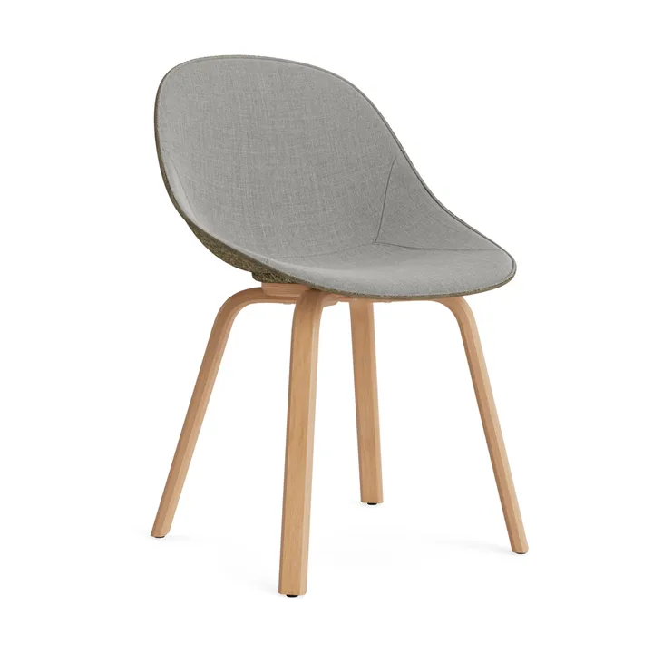 Mat Chair stol  fremsidepolstring - Remix 133-seaweed-beech - Normann Copenhagen