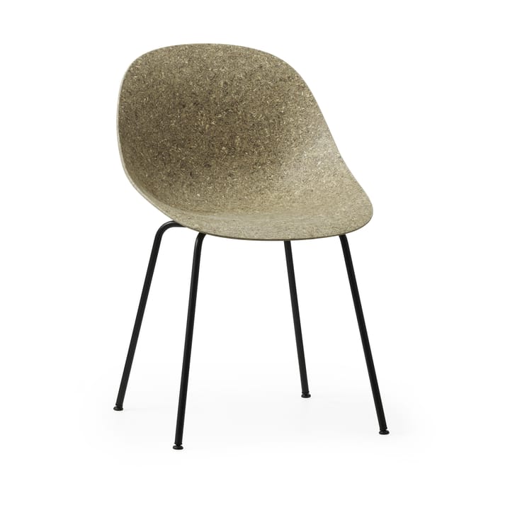 Mat Chair stol, Seaweed-black steel Normann Copenhagen