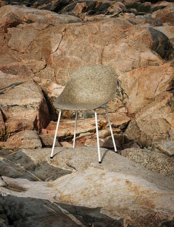 Mat Chair stol - Seaweed-cream steel - Normann Copenhagen