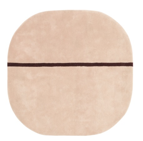 Normann Copenhagen Oona teppe 140 x 140 cm Rosa