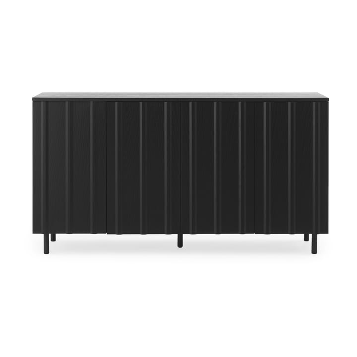 Rib sideboard 45 x 159 cm, Soft Black Normann Copenhagen