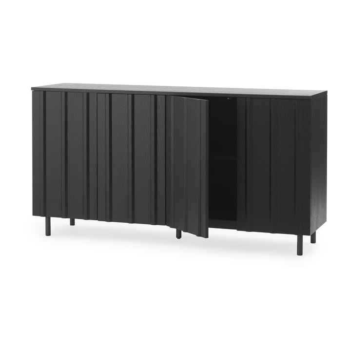 Rib sideboard 45 x 159 cm, Soft Black Normann Copenhagen