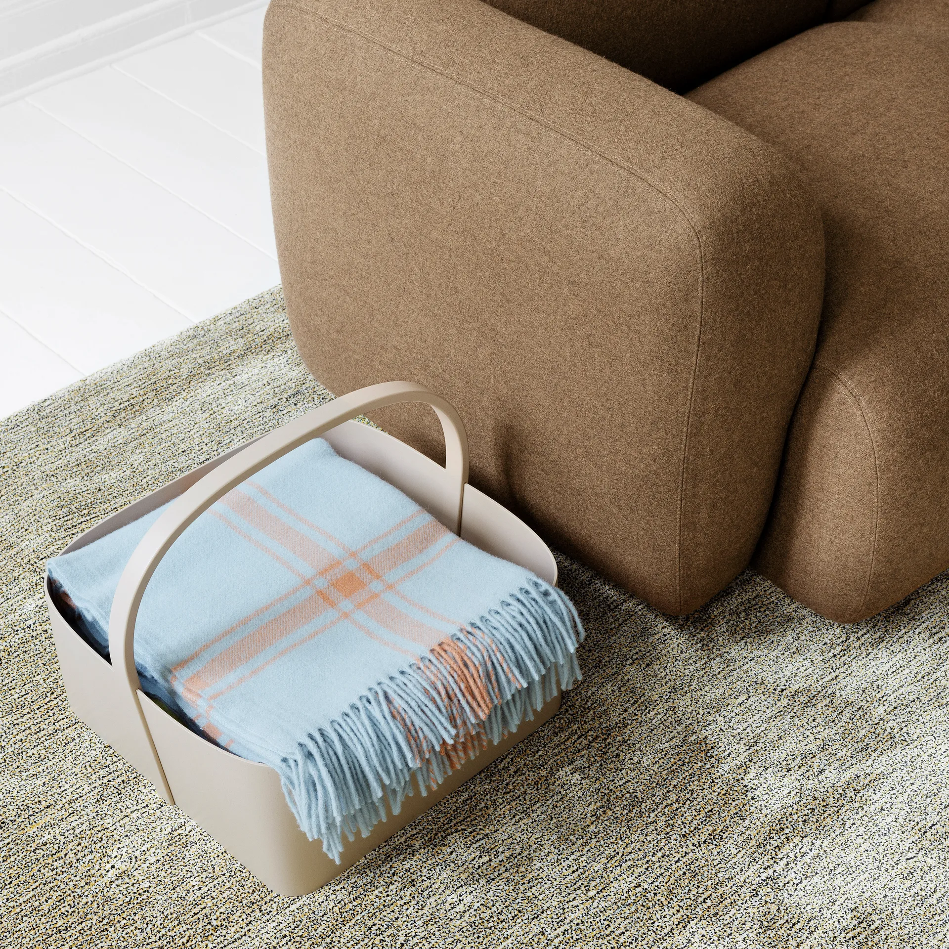 Shaker Storage kurv 45x45 cm, Sand Normann Copenhagen