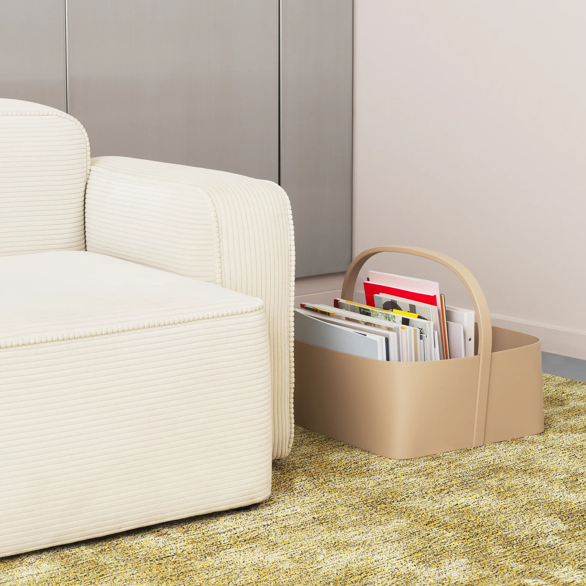 Shaker Storage kurv 45x45 cm, Sand Normann Copenhagen