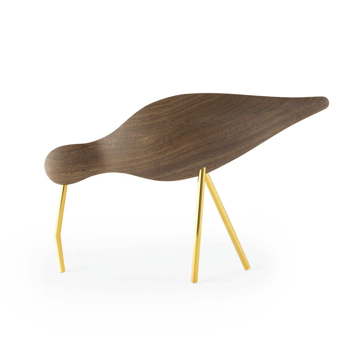 Normann Copenhagen Shorebird valnøtt-messing Stor