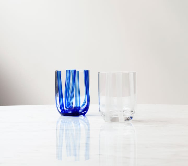 Stripe glass 39 cl, Blue Stripes Normann Copenhagen