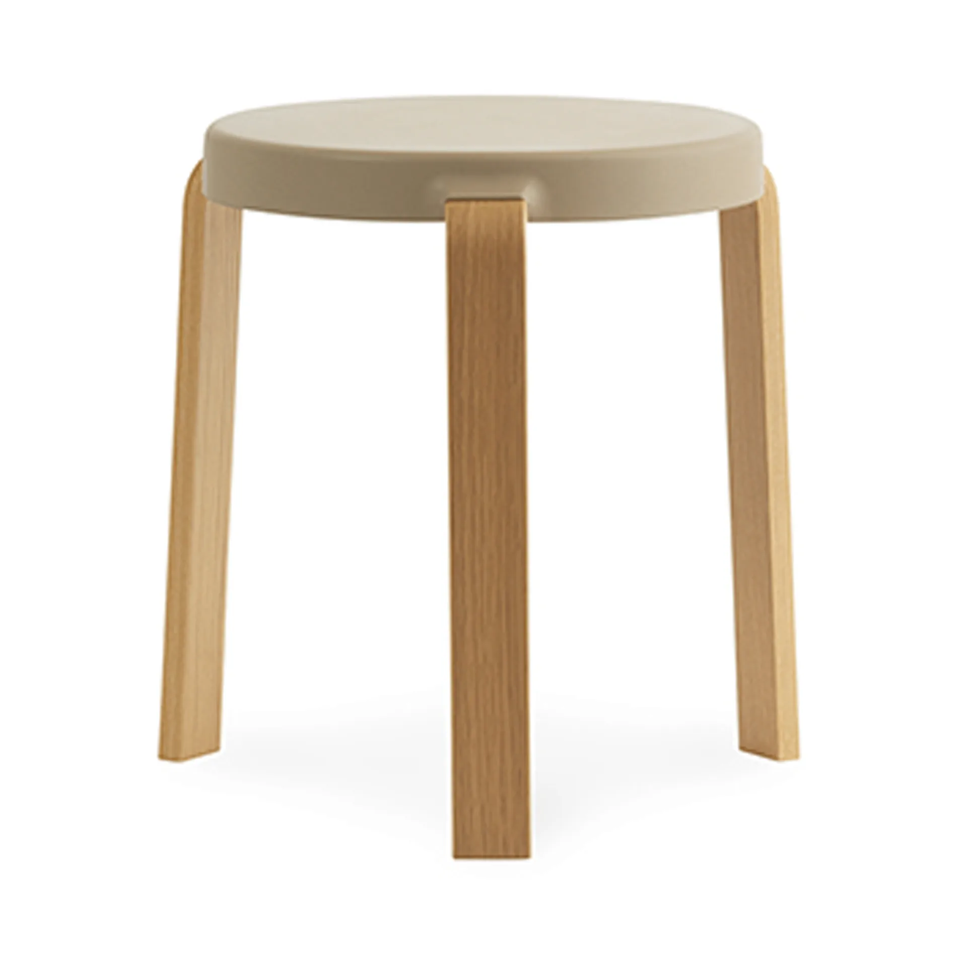 Normann Copenhagen - Tap Stool Oak Sand - Krakker - Simon Legald - Beige - Tre/Plast