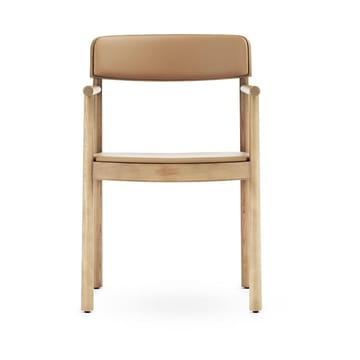 Timb karmstol med pute - Tan/Ultra Leather – Camel - Normann Copenhagen