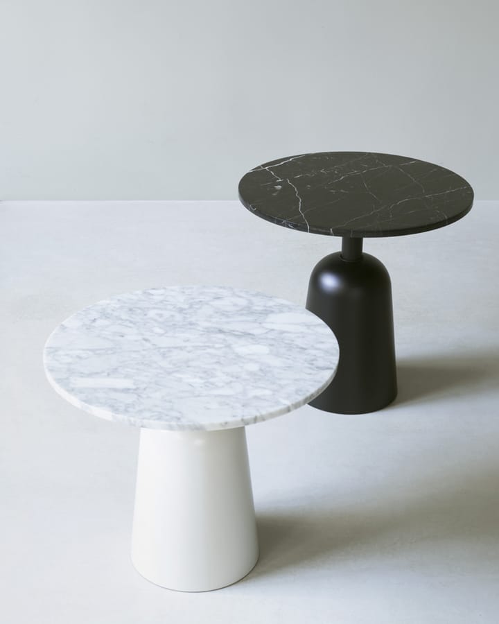 Turn justerbart bord Ø55 cm, Hvit marmor Normann Copenhagen
