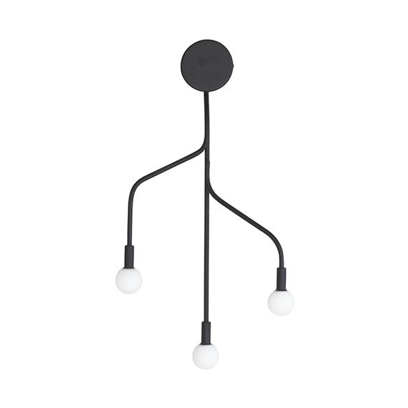 - Vekst Vegglampe Black