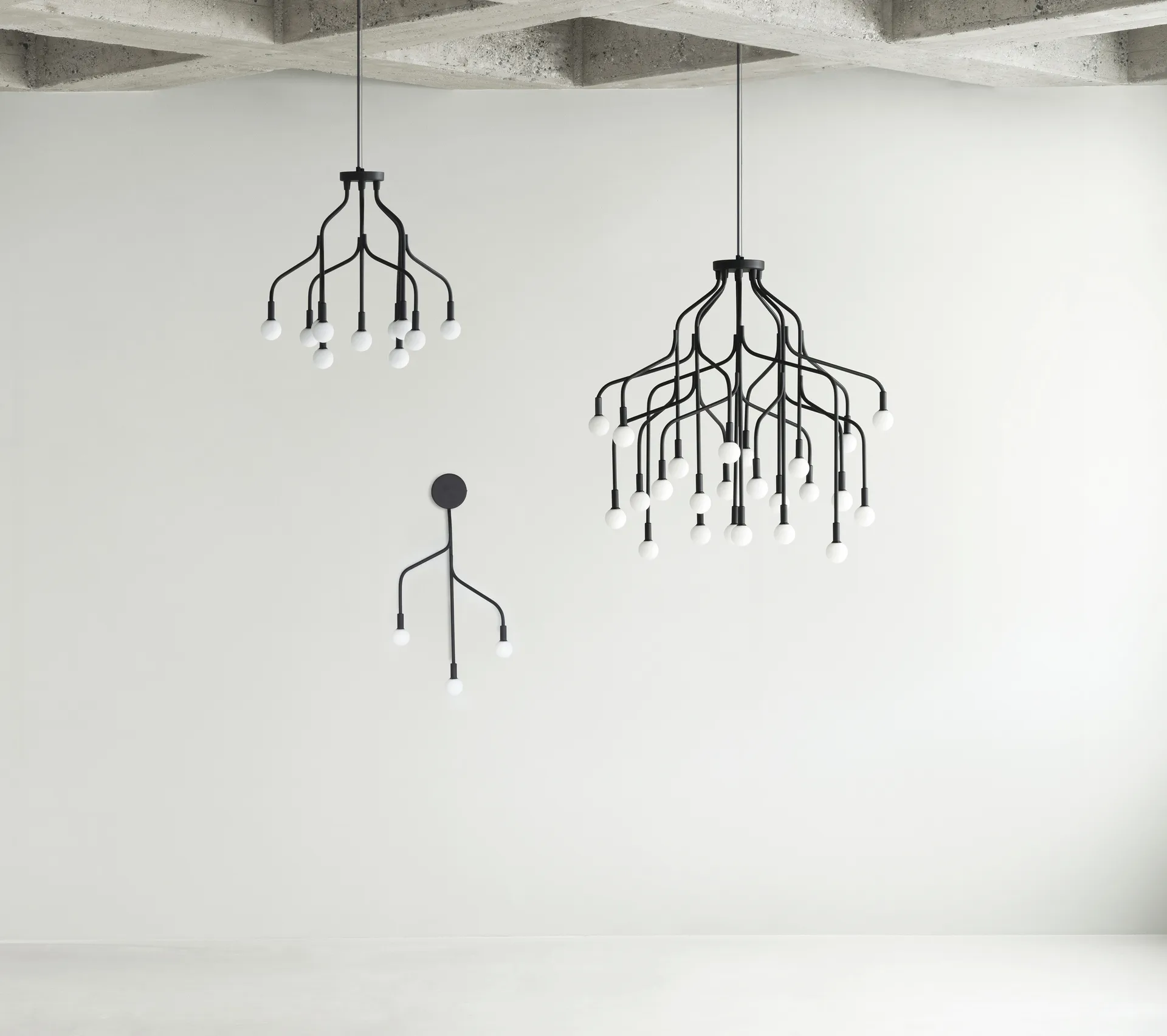 Vekst Vegglampe, Svart Normann Copenhagen