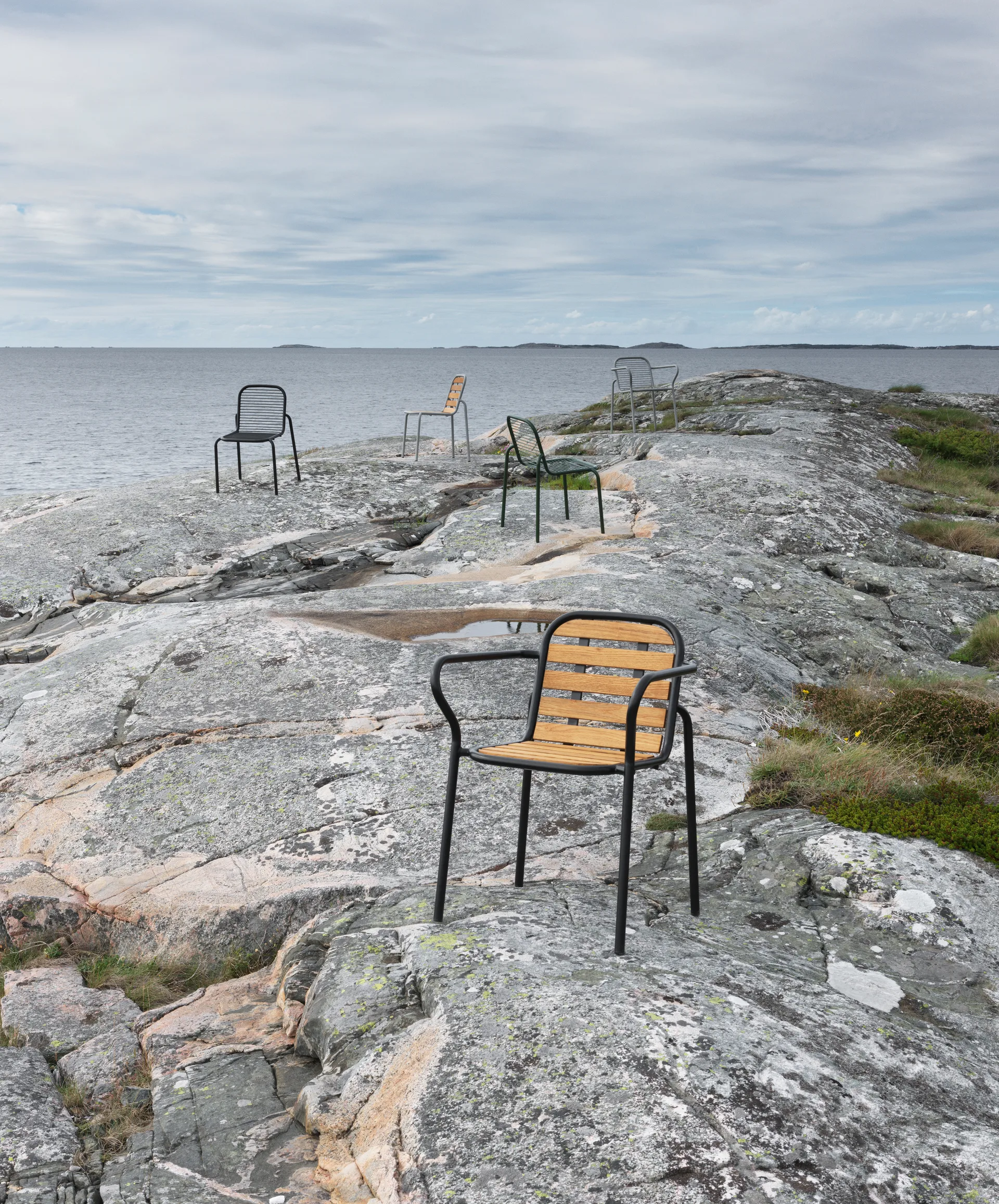 Vig Robinia armlenestol, Black Normann Copenhagen