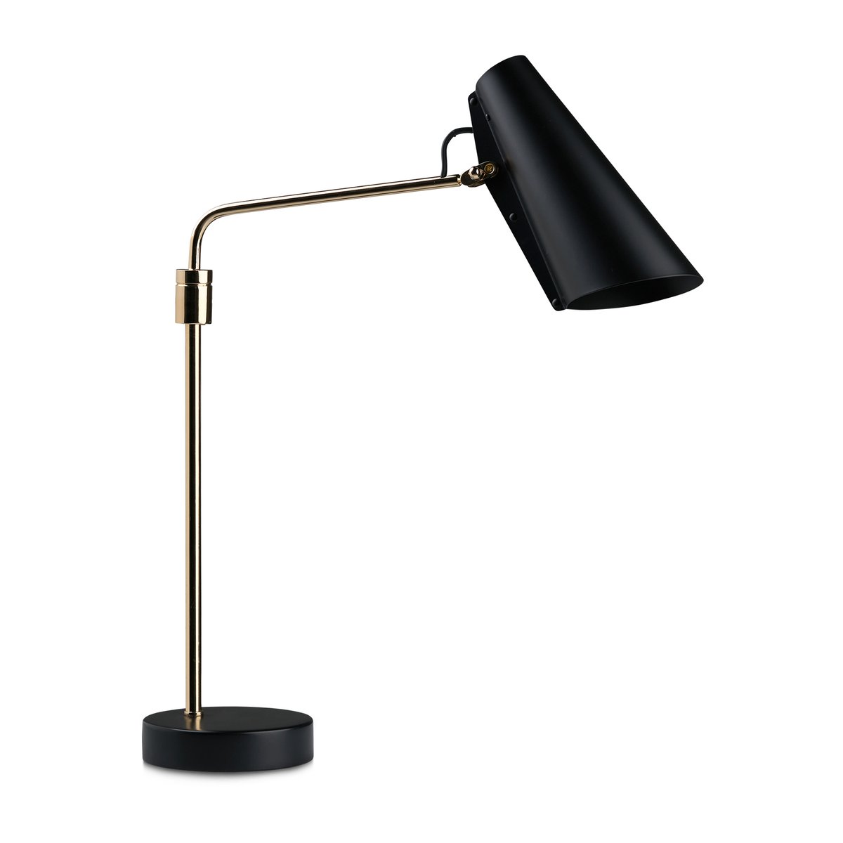 Northern Birdy swing bordlampe Svart-messing