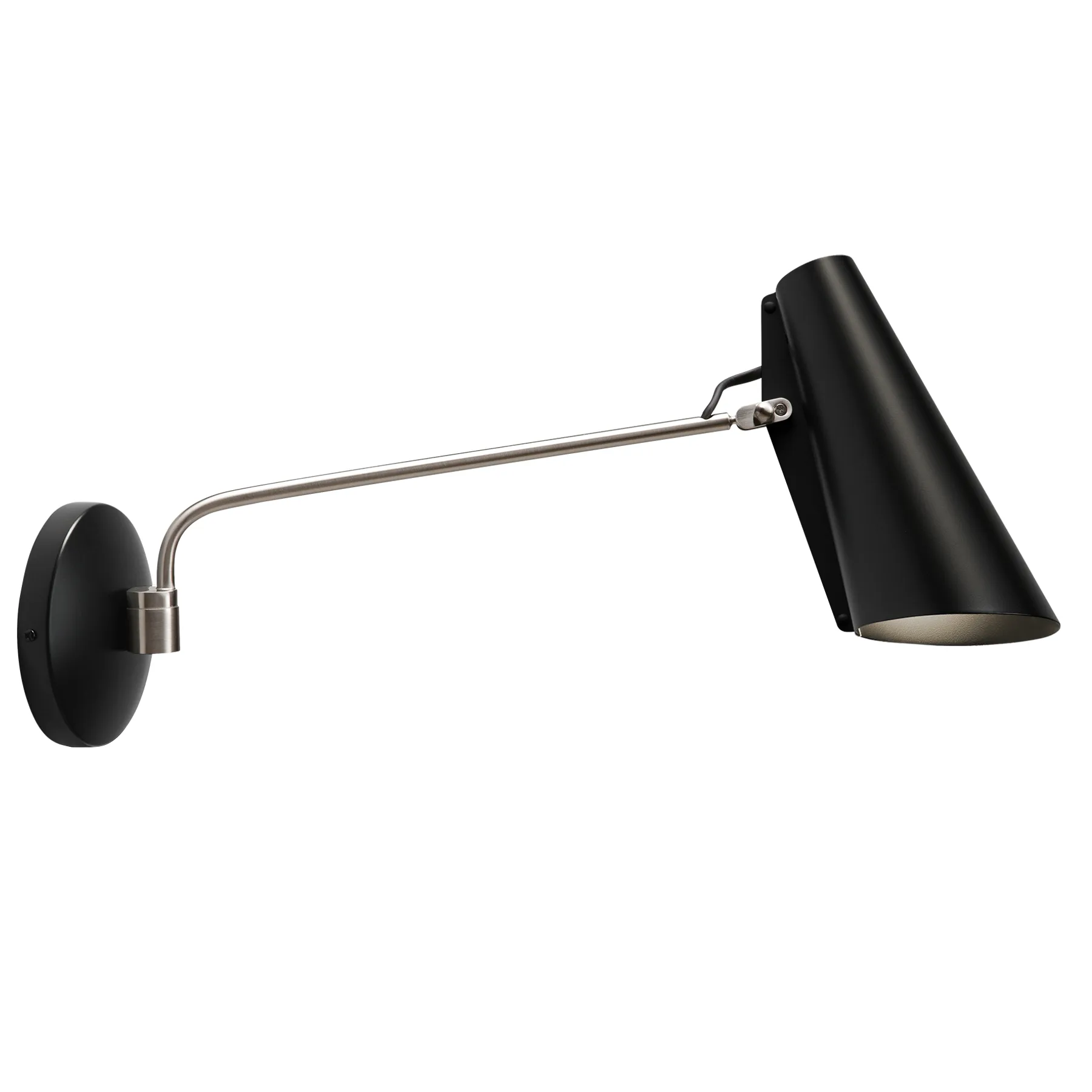 Birdy vegglampe, Black-steel Northern