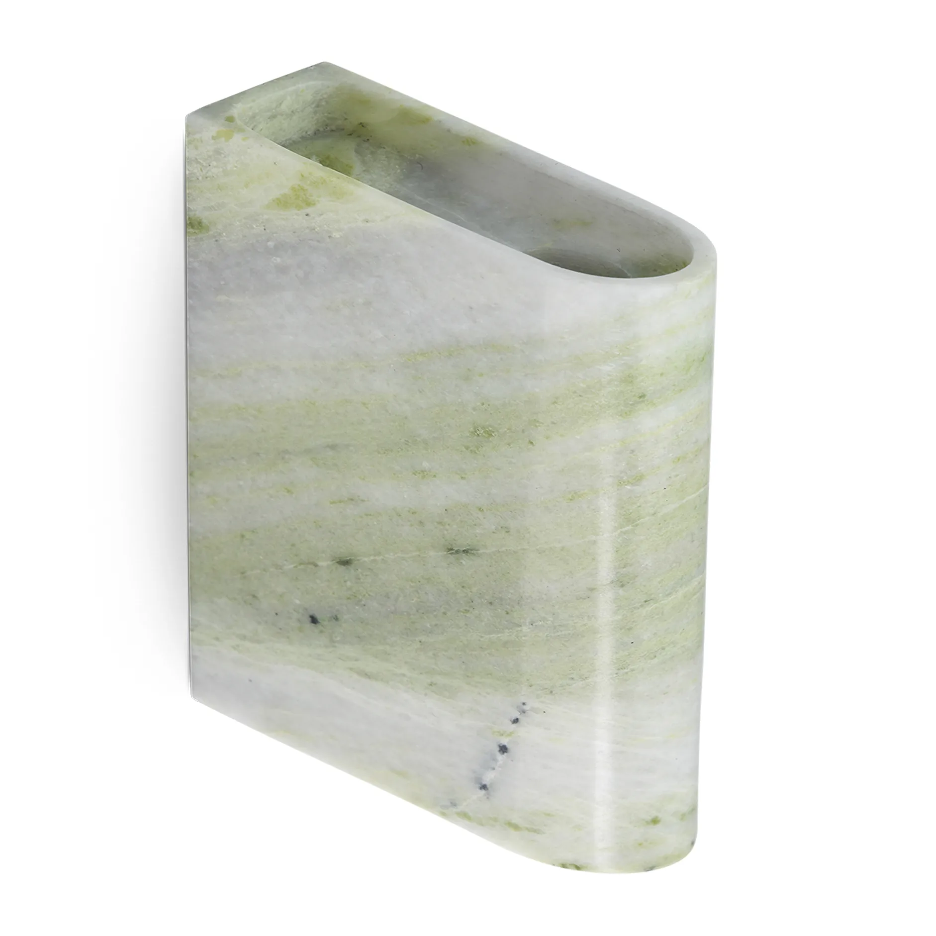 Monolith lysholder vegg, Mixed green marble Northern