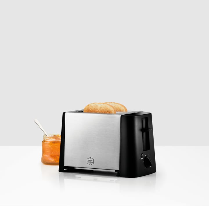 Design Inox 2232 brødrister 2 skiver, Rustfritt stål OBH Nordica