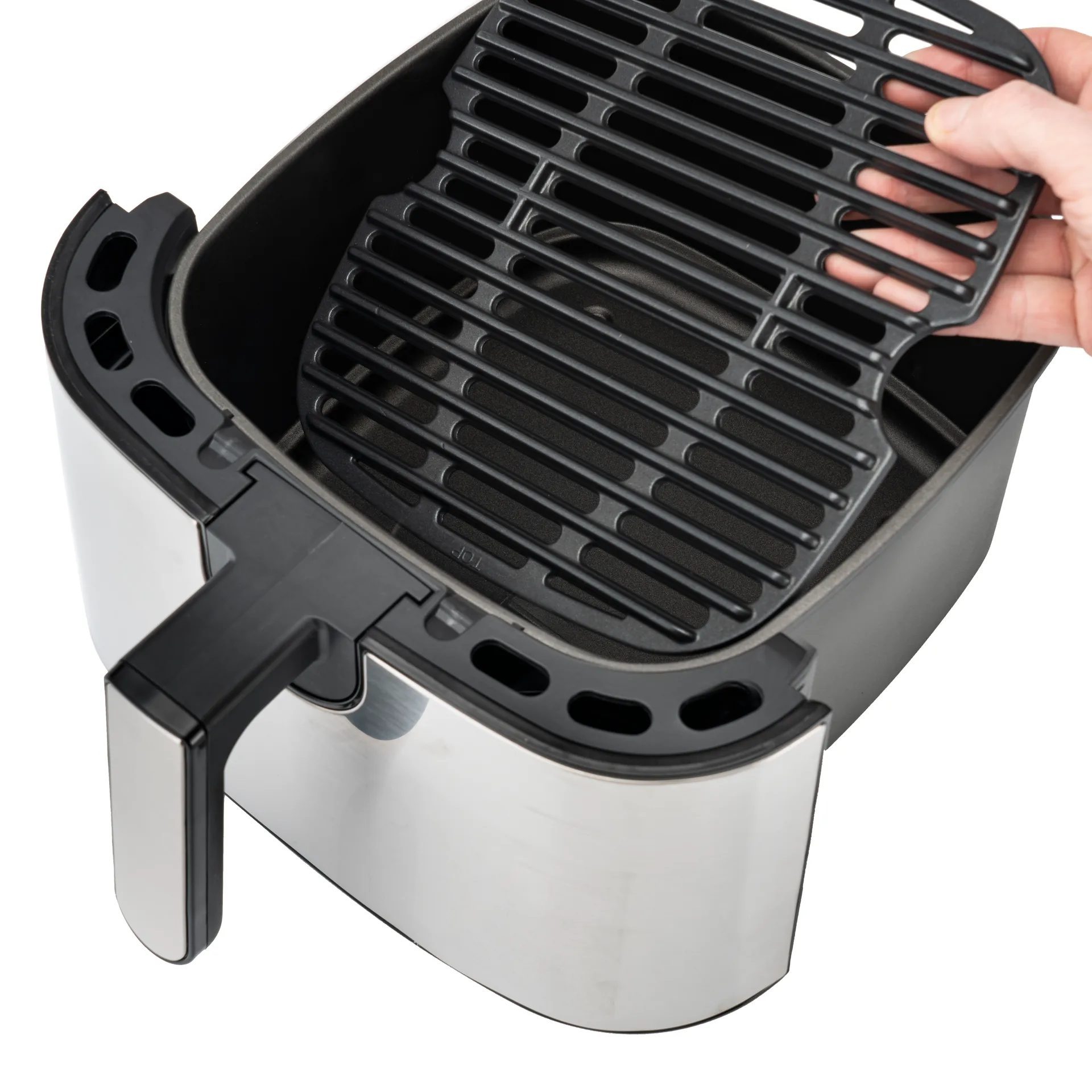 Easy Fry & Grill XXL 2-in-1 airfryer, Rustfritt stål OBH Nordica