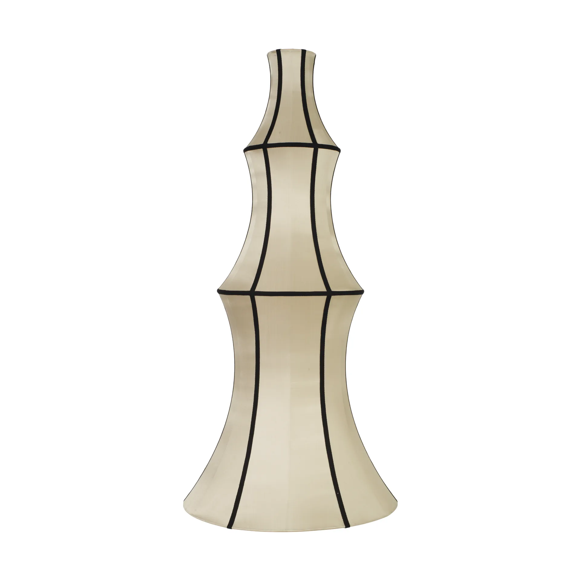 Indochina Classic Long lampeskjerm, Kit-black Oi Soi Oi