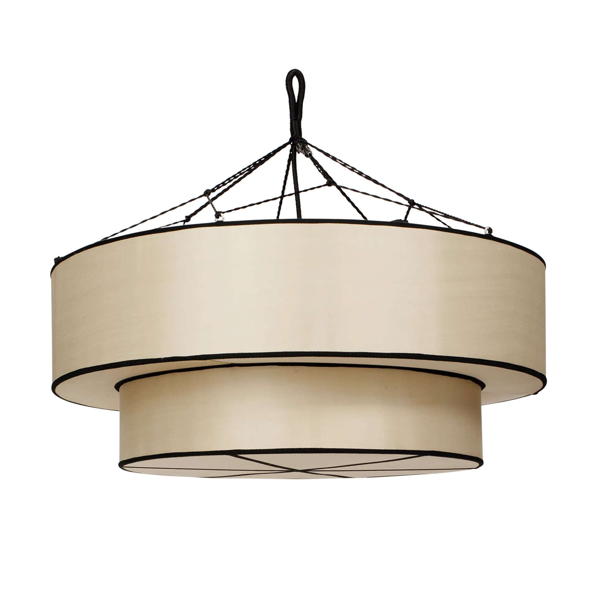 Indochina Classic Tophat lampeskjerm, Kit-black Oi Soi Oi