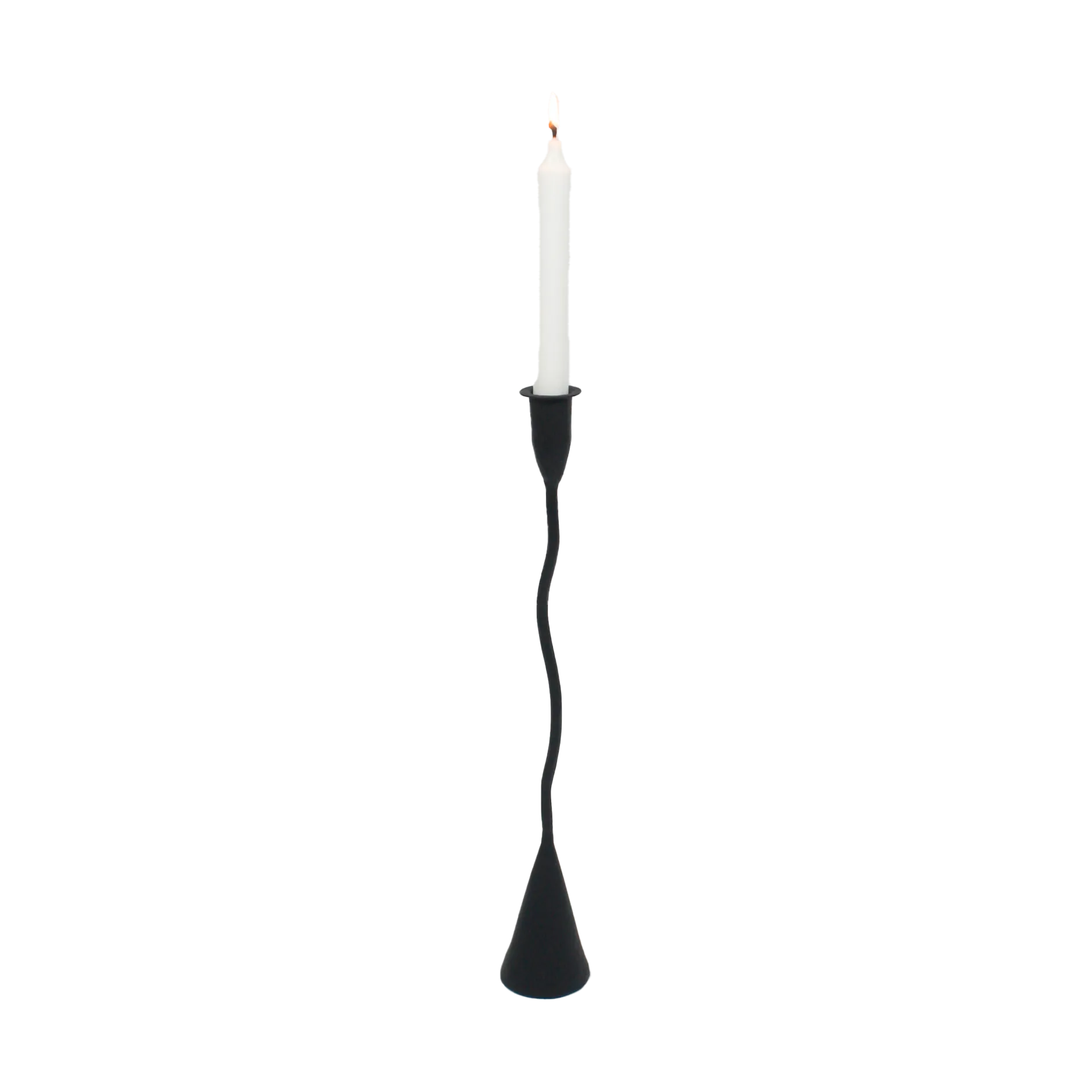 Eskil lysestake 43 cm, Svart Olsson & Jensen