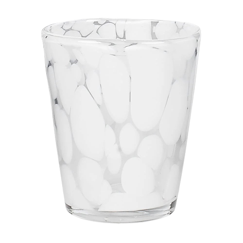 Olsson & Jensen Milano glass Ø9x10 cm Hvit