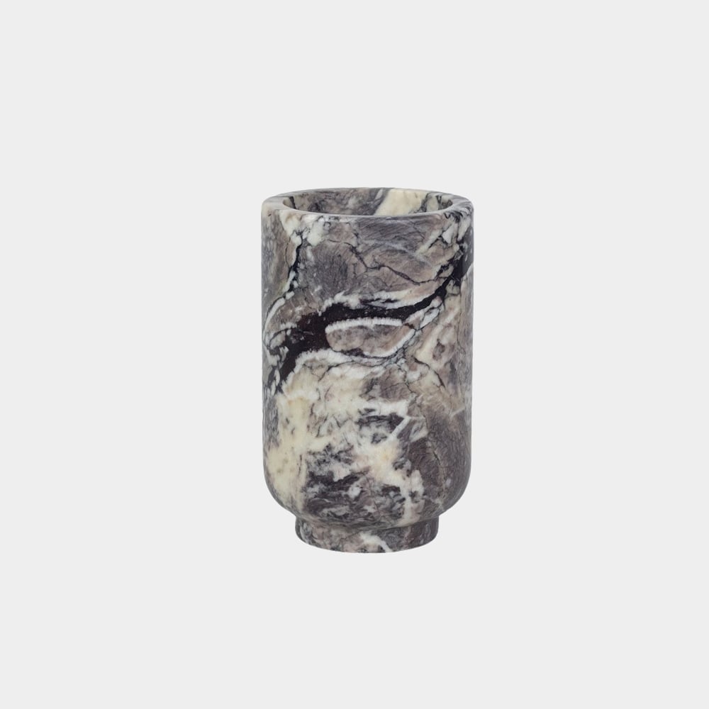 Olsson & Jensen Stevie vase Ø12,5x20,5 cm Grå marmor