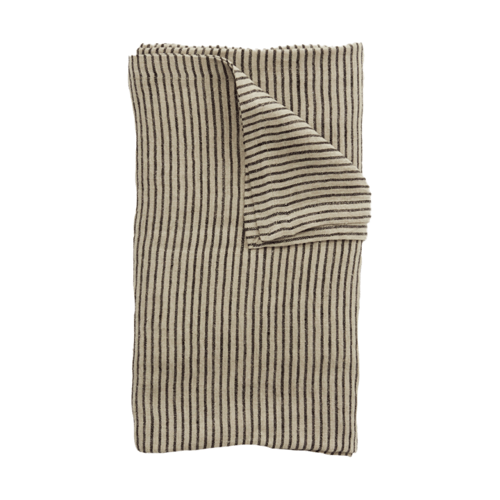 Stripe linduk 150x300 cm - Svart-sand - Olsson & Jensen