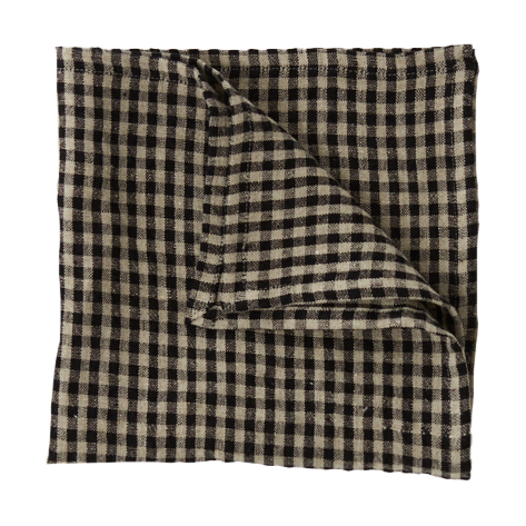Olsson & Jensen Vipa linserviett 45x45 cm Svart-sand