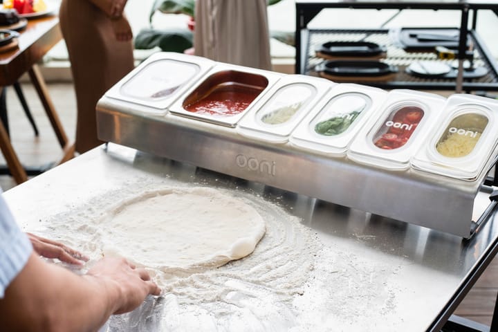 Ooni pizza påleggstasjon, Stainless steel Ooni