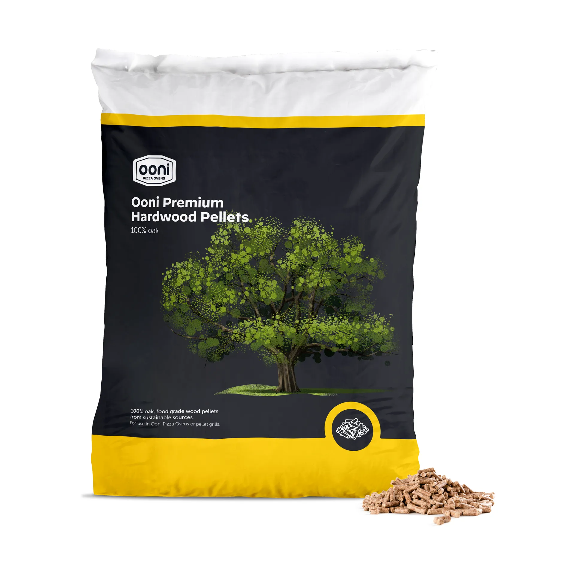 Ooni Premium Hardwood eikepellets, 10 kg Ooni