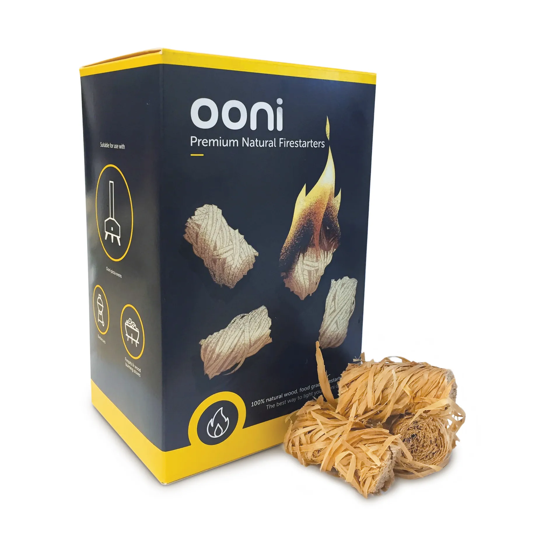 Ooni Premium naturlige ildstartere, 50-pakning Ooni