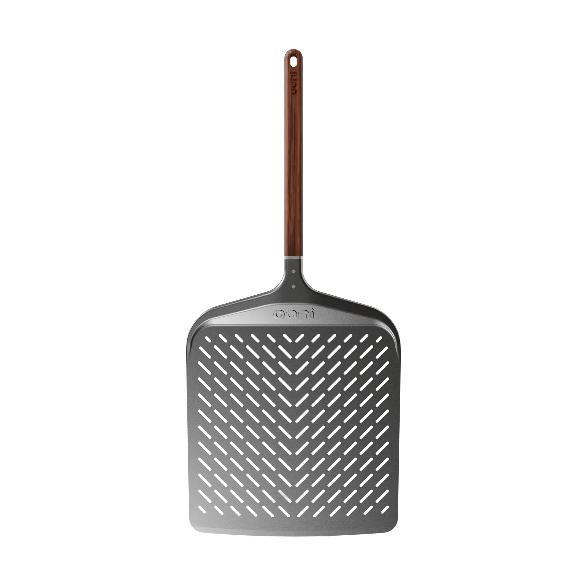Ooni Signature perforert pizzaspade, Aluminium-valnøtt, 14 Ooni