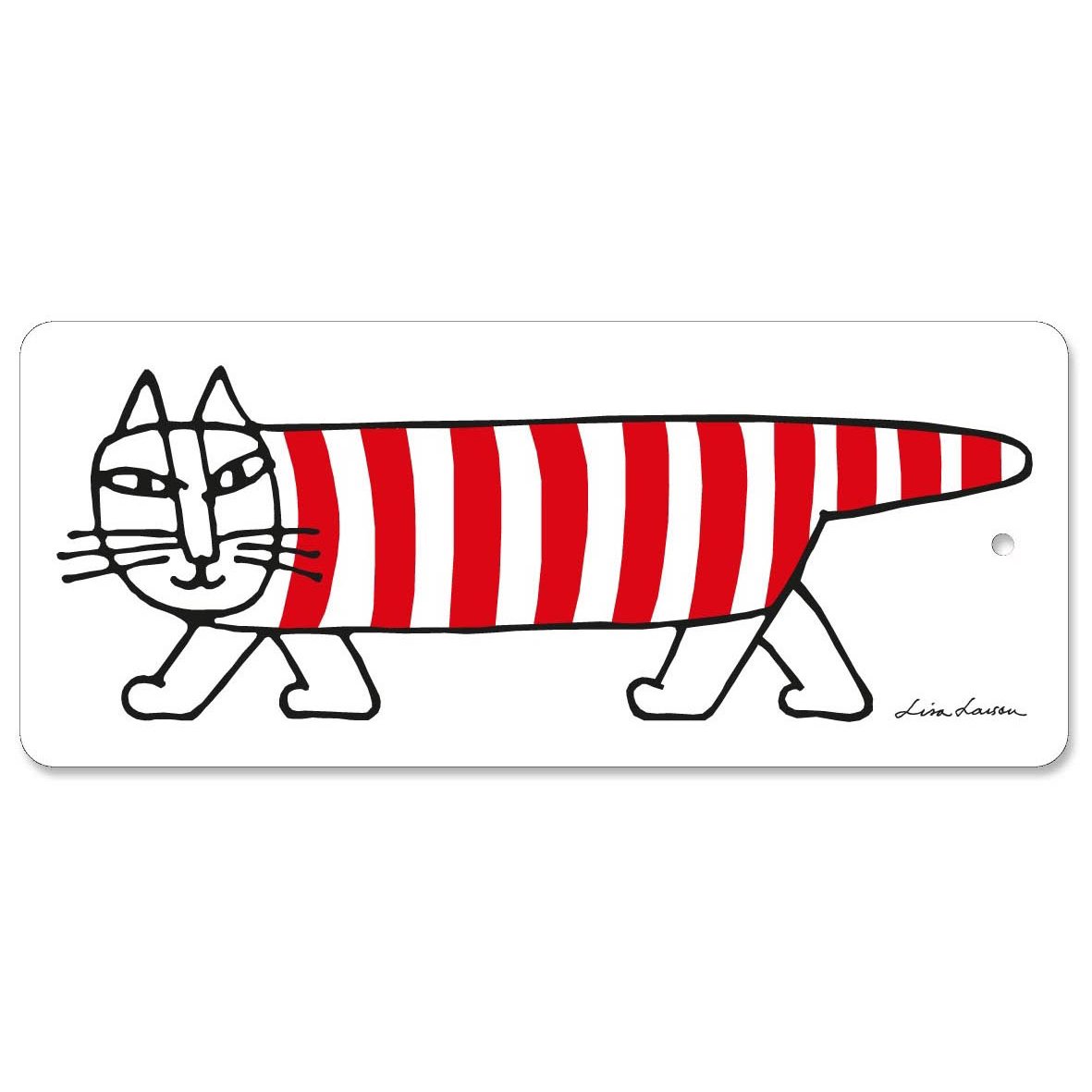 Opto Design Mikey skjærefjøl 40x17 cm Hvit-rød