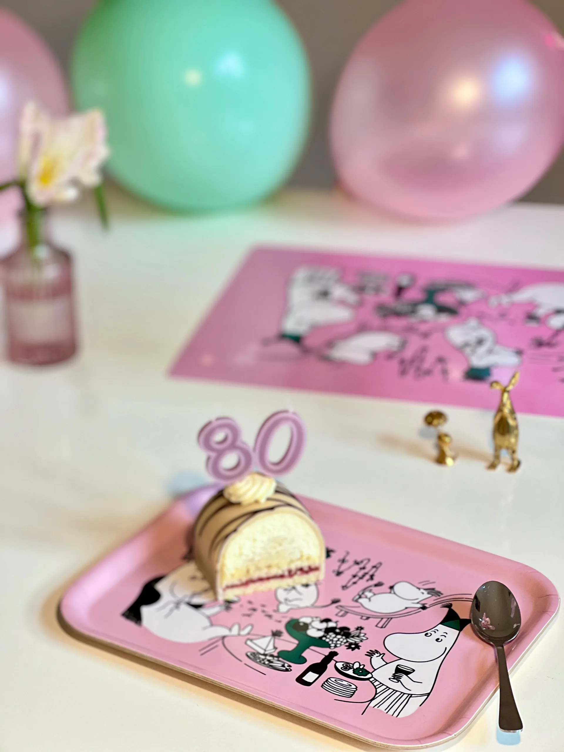 Moomin 80 brett 20x27 cm, Rosa Opto Design