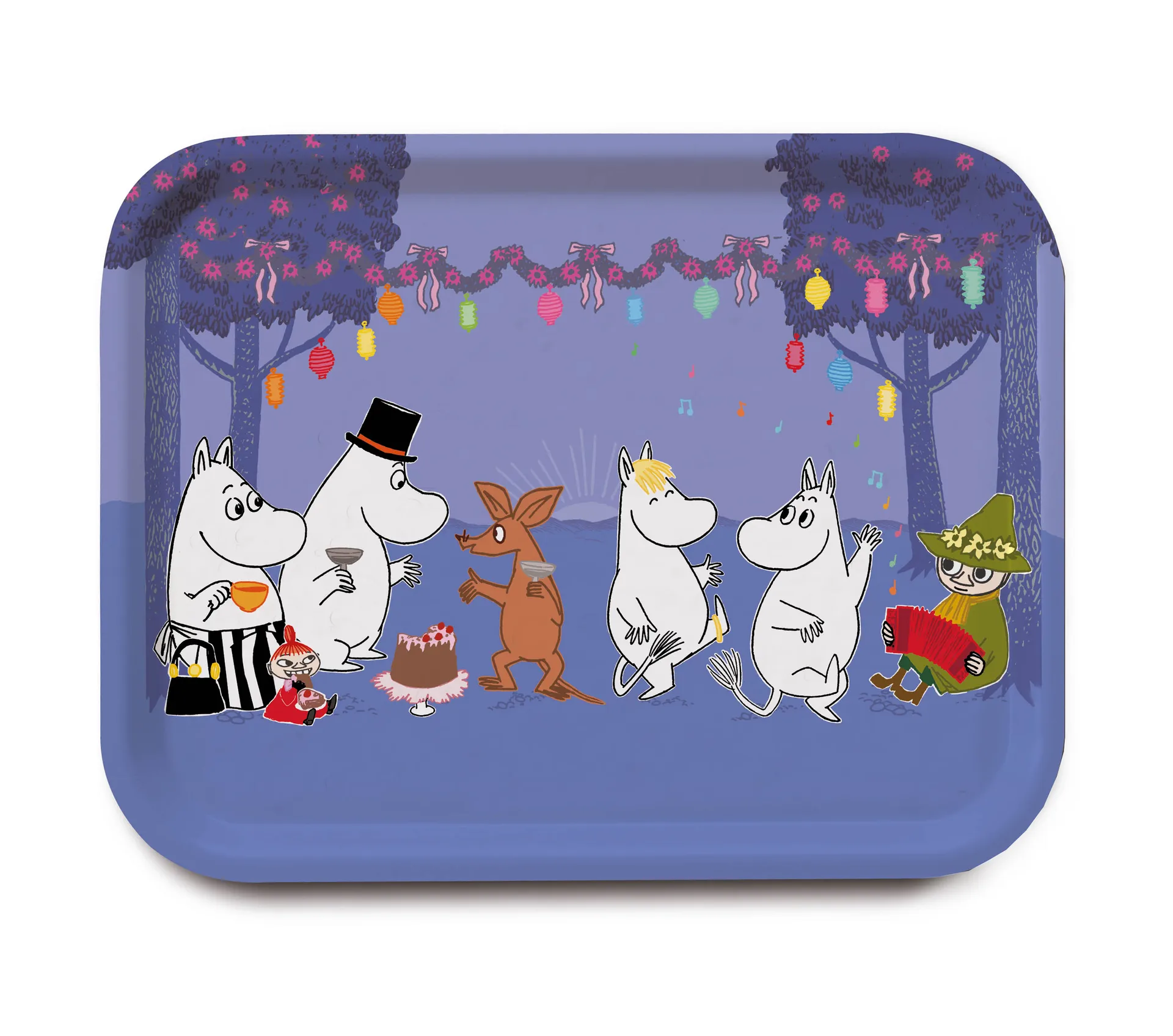 Moomin Dancing brett, Blå Opto Design