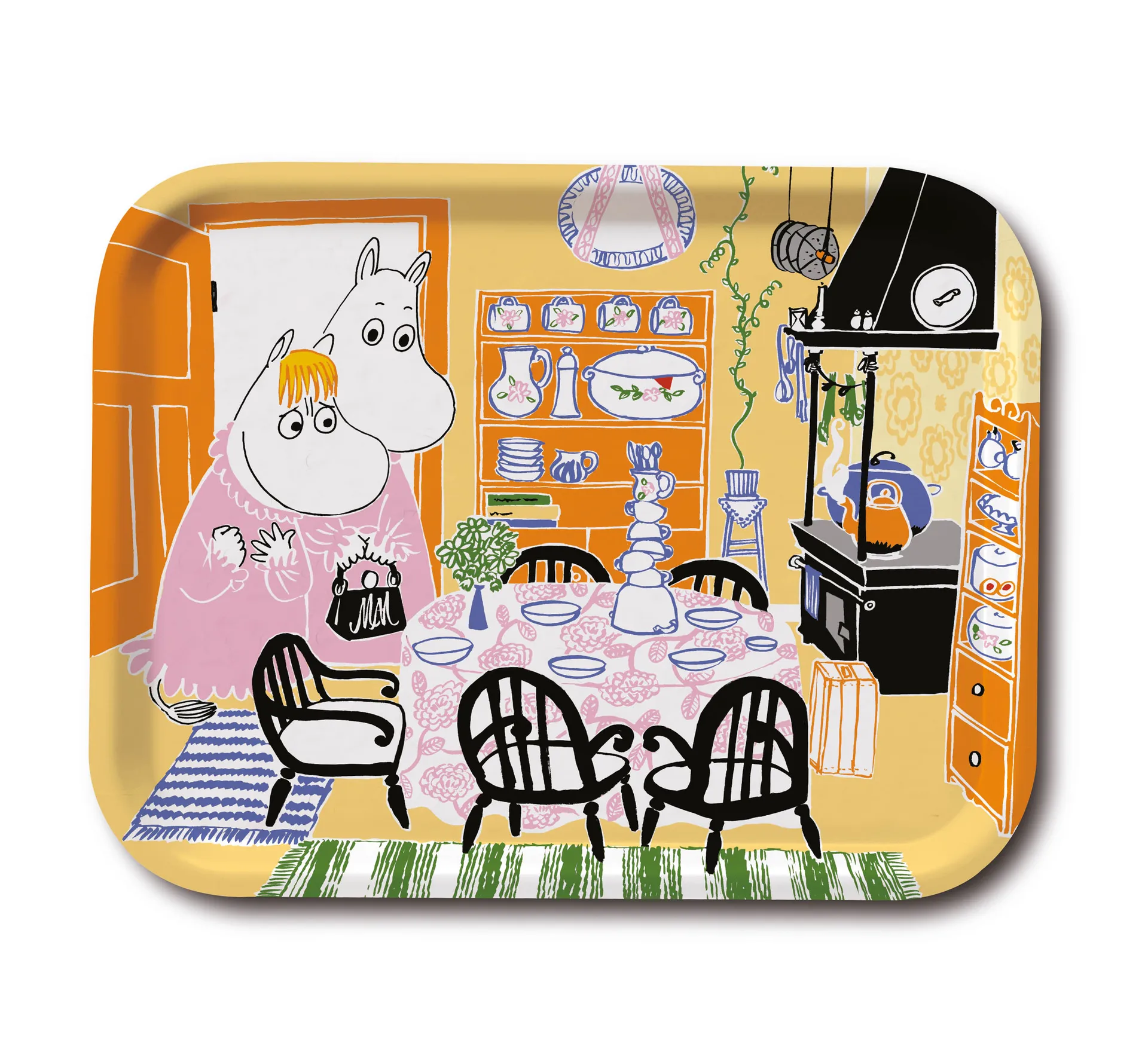 Moomin Kitchen brett, Gul Opto Design