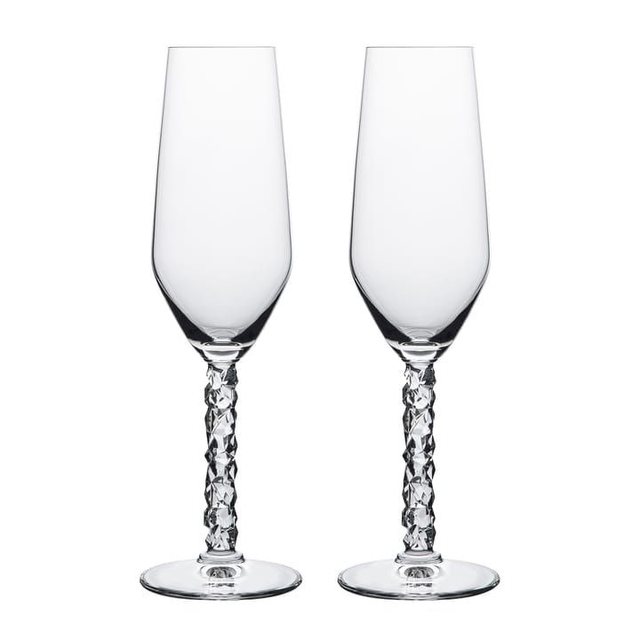 Carat champagneglass 24 cl 2-pakning - Klar - Orrefors