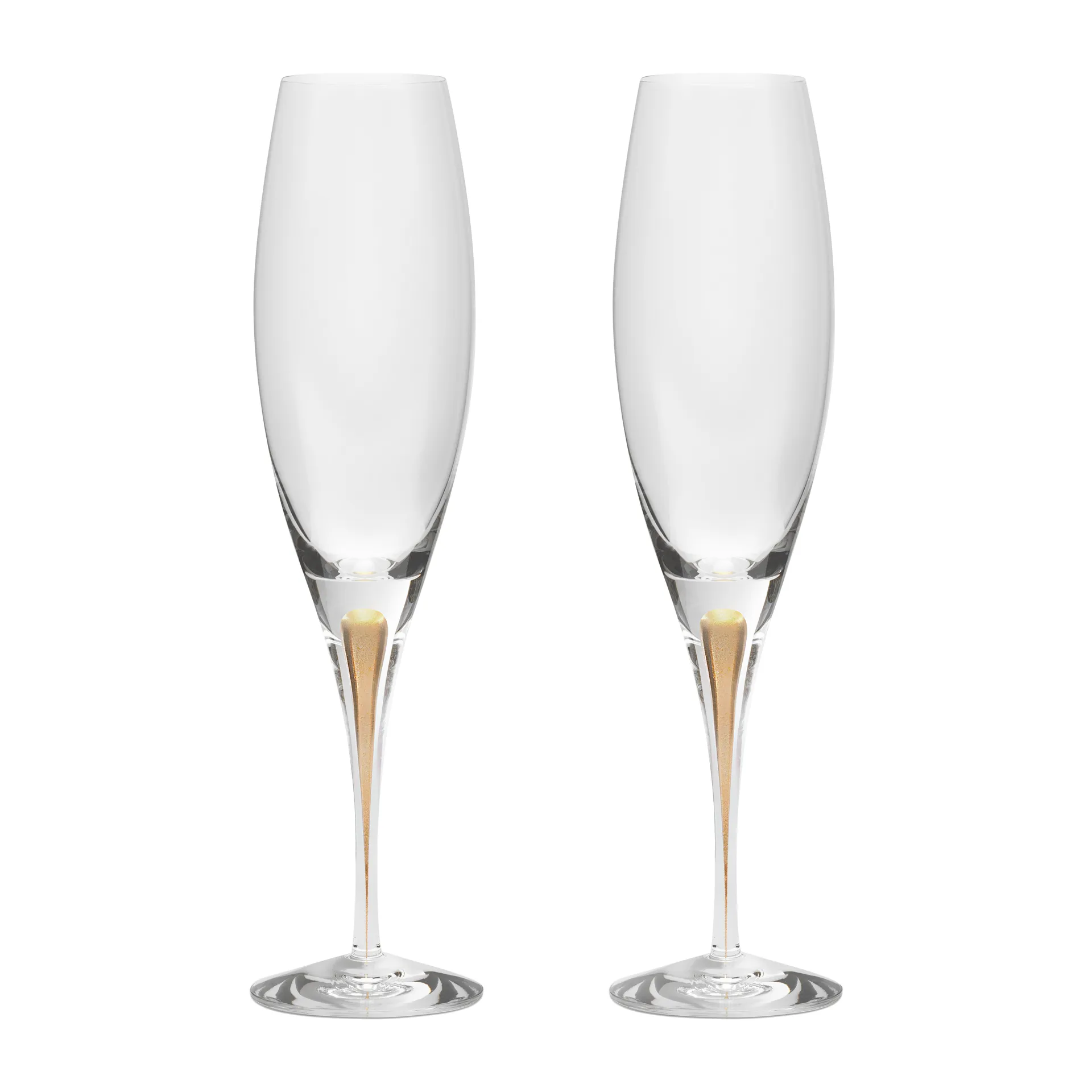 Intermezzo champagneglass 26 cl 2-pakning, Gull Orrefors