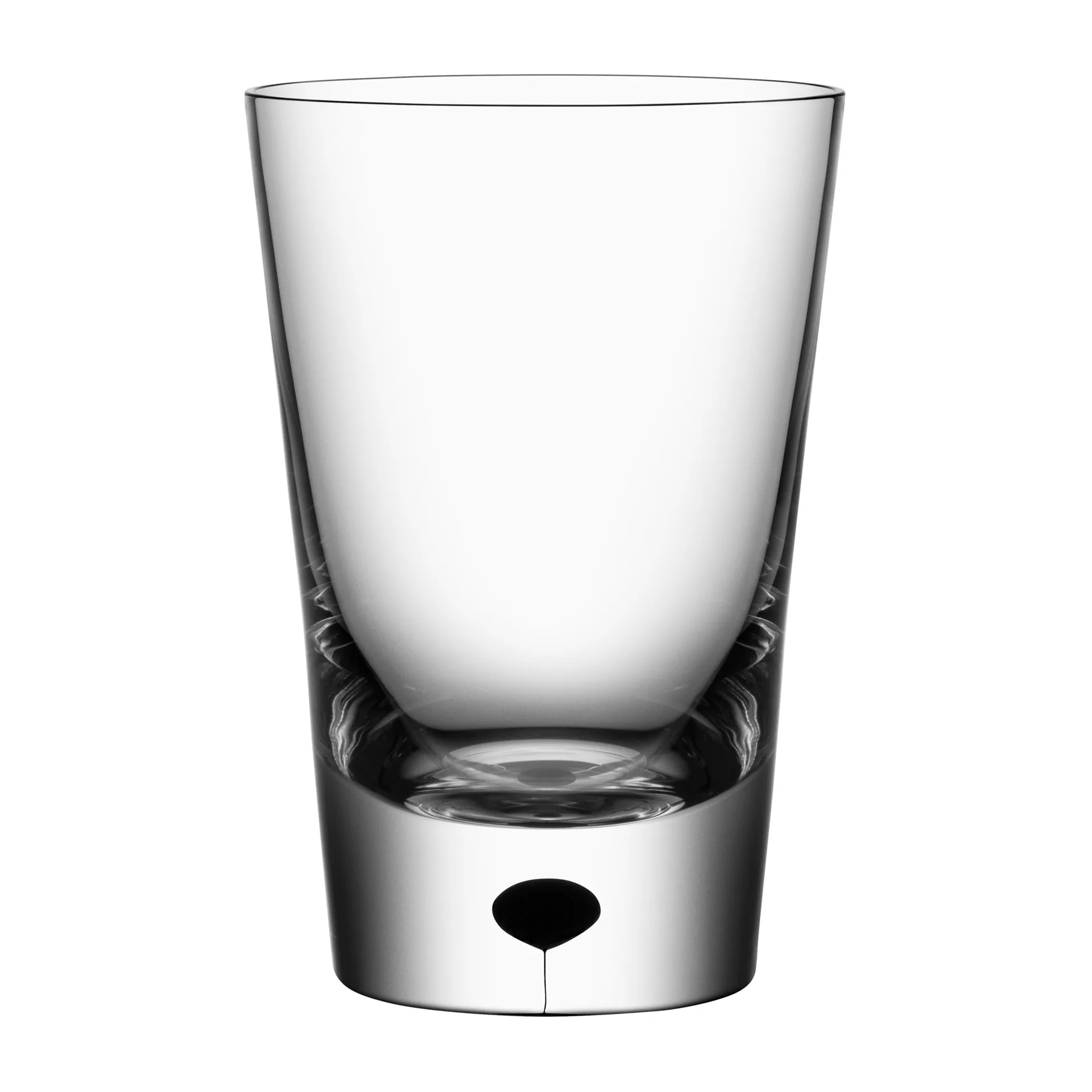 Metropol tumblerglass 23 cl, Clear/Black Orrefors