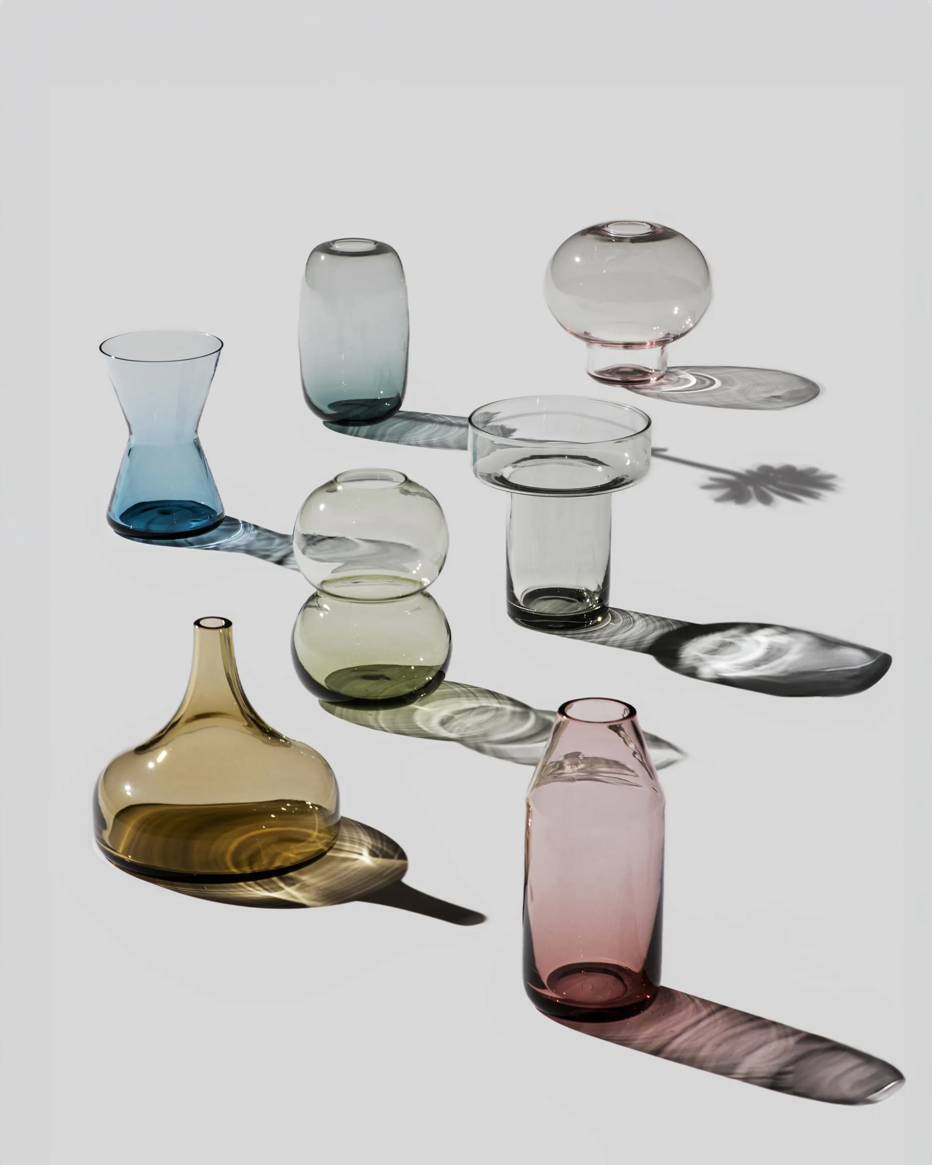 Midsummer minivaser 7 deler, Multi Orrefors